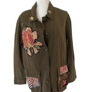 Floral Bohemian Utility Jacket